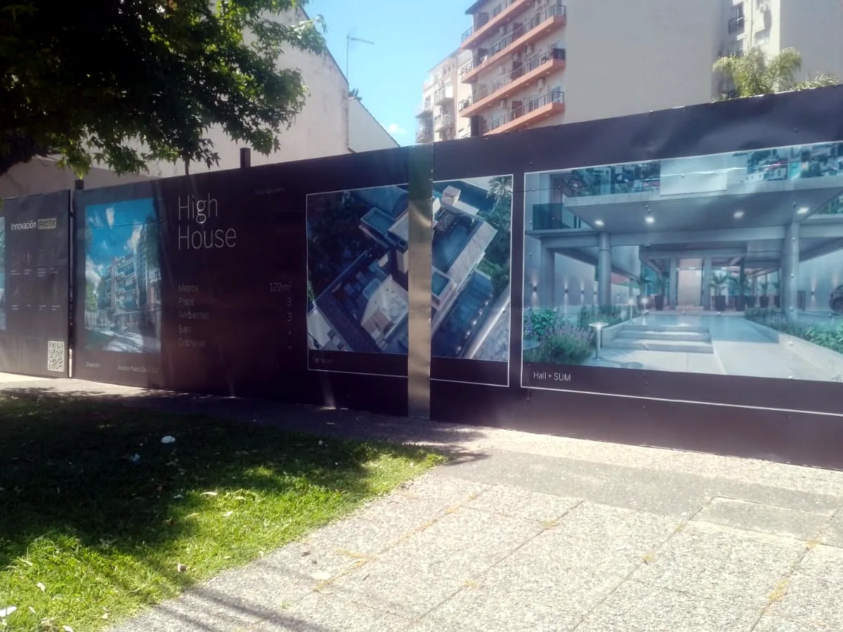 Cerco ploteado para un desarrollo inmobiliario