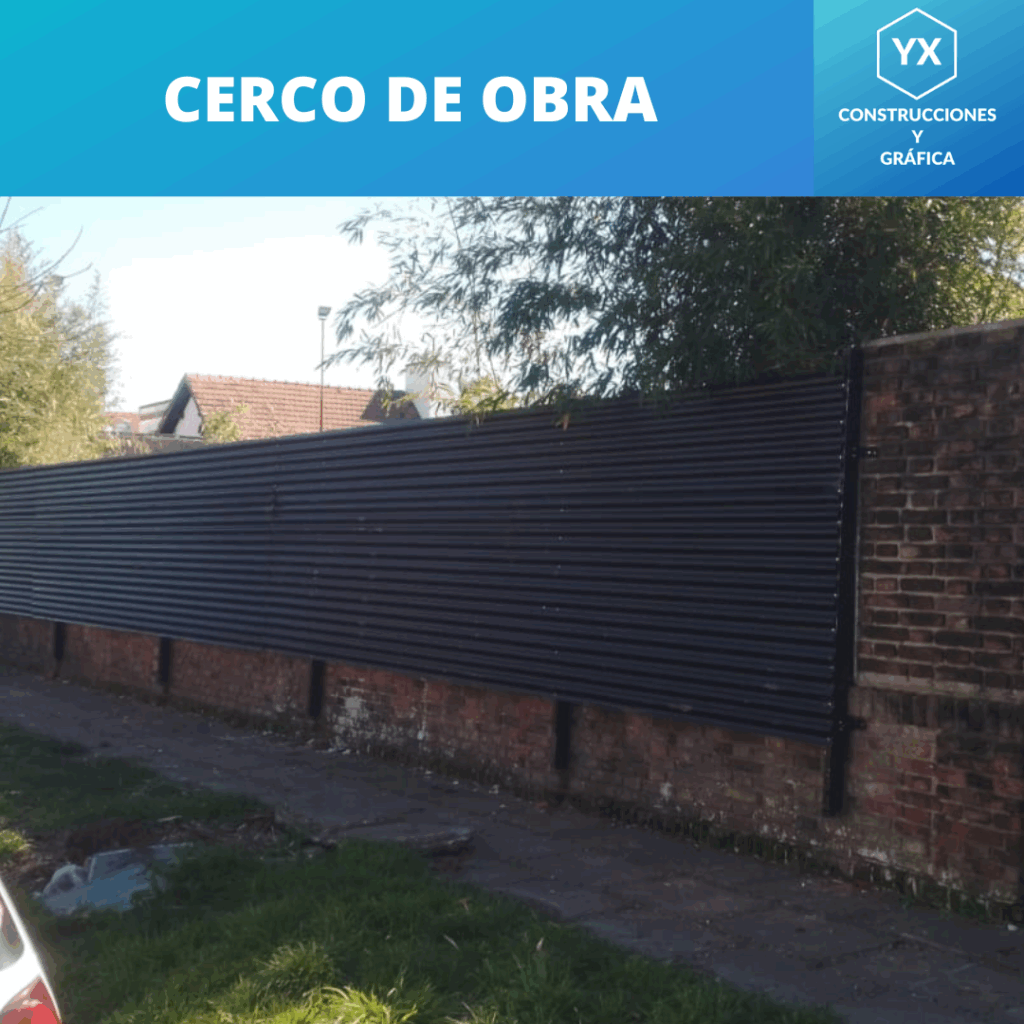 Cerco de obra instalado en CABA con rapidez